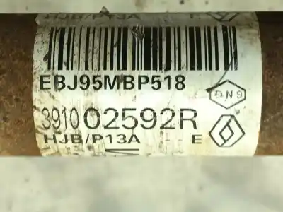 Peça sobressalente para automóvel em segunda mão transmissão dianteira direita por nissan juke (f16_) 1.0 referências oem iam 3910000q7m  