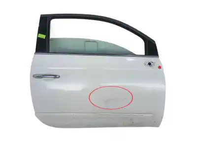 Peça sobressalente para automóvel em segunda mão porta dianteira direita por fiat 500 (312_) 1.2 (312axa1a) referências oem iam 52011898
