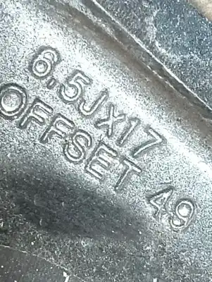 Автозапчастина б/у шина для kia stonic (yb) 1.0 t-gdi eco-dynamics+ посилання на oem iam 52910h8500 6.5jx17 et49