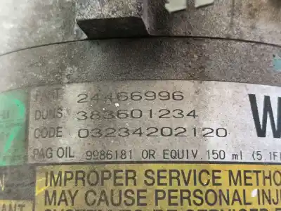 Peça sobressalente para automóvel em segunda mão compressor de ar condicionado a/a a/c por opel astra h (a04) 1.7 cdti (l48) referências oem iam 13297443  383601234