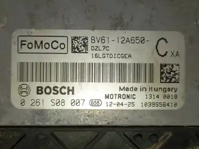 Second-hand car spare part ecu engine control for ford focus iii 1.6 ti oem iam references   0261s08007