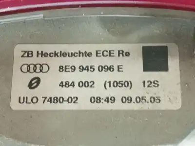 Автозапчасти б/у правый задний фонарь за audi a4 b7 avant (8ed) 2.5 tdi ссылки oem iam 8e9945096e  484002