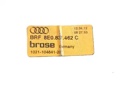 Second-hand car spare part passenger side right window regulator for audi a4 b7 avant (8ed) 2.5 tdi oem iam references   8e1959802b
