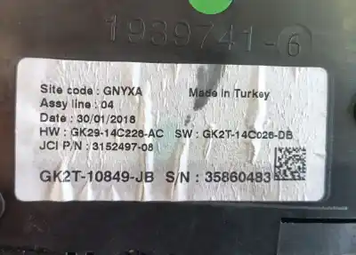 Pezzo di ricambio per auto di seconda mano pannello degli strumenti per ford transit v363 autobús (fad, fbd) 2.0 ecoblue riferimenti oem iam 2342291  gk2t10849jb