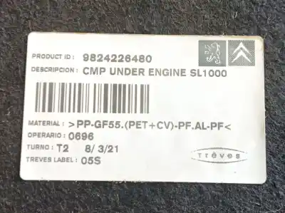 Автозапчасти б/у защитная крышка за opel mokka 1.2 (76) ссылки oem iam 9824226480  9824226480