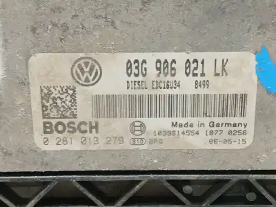 Second-hand car spare part ecu engine control for seat leon (1p1) 1.9 tdi oem iam references 3g906021lk  0281013279