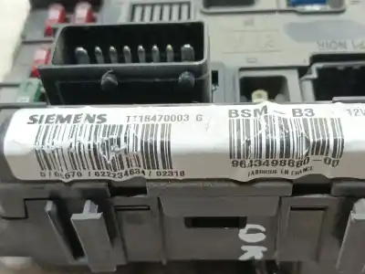 Peça sobressalente para automóvel em segunda mão centralina bsi por peugeot 206 fastback (2a/c) 1.4 hdi eco 70 referências oem iam 6500y3  9643498880