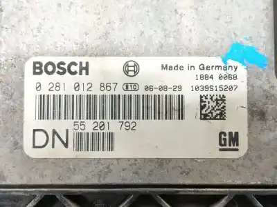 Автозапчасти б/у блок управления двигателем за opel astra h gtc (a04) 1.9 cdti (l08) ссылки oem iam 55205624  0281012867