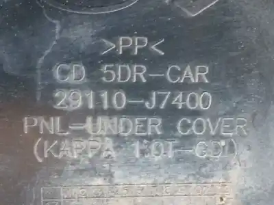 Second-hand car spare part sump guard for kia ceed (cd) 1.0 t-gdi oem iam references 29110j7400  