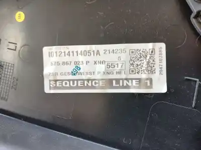 Gebrauchtes Autoersatzteil türverkleidung hinten links zum seat ateca (kh7, khp) 2.0 tdi oem-iam-referenzen 575867211axmf  575867023p