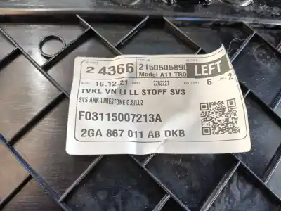 Gebrauchtes Autoersatzteil linke vordertürverkleidung zum volkswagen t-roc (a11, d11) 1.0 tsi oem-iam-referenzen 2ga867009aadkb  2150505890