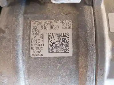 Second-hand car spare part air conditioning compressor for volkswagen t-roc (a11, d11) 1.0 tsi oem iam references 3q0816803d  447250