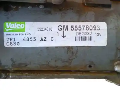 Peça sobressalente para automóvel em segunda mão motor de arranque por opel combo tour 1.3 cdti 16v referências oem iam 95524890  gm55578093