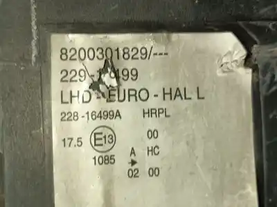 Second-hand car spare part left headlight for renault modus / grand modus (f/jp0_) 1.5 dci (fp0d, jp0d) oem iam references 7701058174  