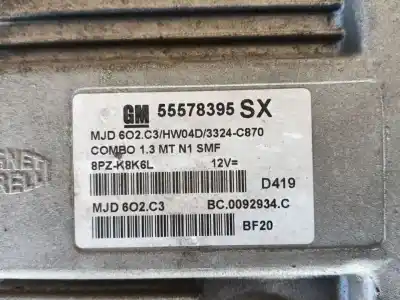 Pezzo di ricambio per auto di seconda mano centralina motore per opel combo tour 1.3 cdti 16v riferimenti oem iam 55578395sx  