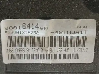 Peça sobressalente para automóvel em segunda mão quadrante por peugeot partner tepee 1.6 bluehdi 100 referências oem iam 9801641480  503001316752