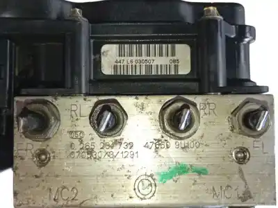 Second-hand car spare part abs for nissan note (e11, ne11) 1.5 dci oem iam references 476609u16b  0265231732