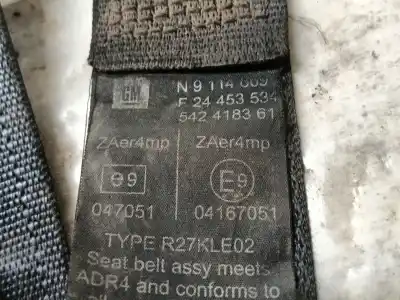 Second-hand car spare part front left seat belt for opel combo tour 1.3 cdti 16v oem iam references 13243000  542418361