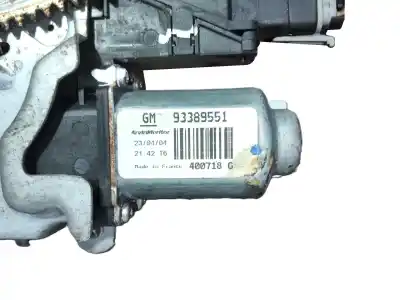 Second-hand car spare part driver left window regulator for opel meriva a monospace (x03) 1.7 dti (e75) oem iam references 93186830  93389551