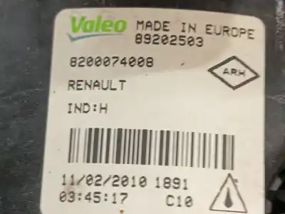 Pezzo di ricambio per auto di seconda mano fendinebbia sinistra per dacia duster (hs_) 1.5 dci riferimenti oem iam 8200074008  89202503