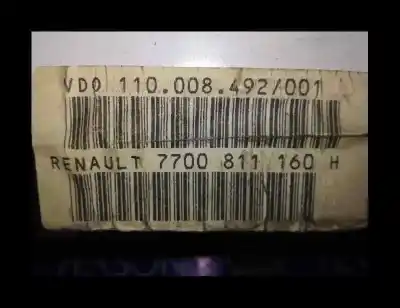 Pièce détachée automobile d'occasion compteur de vitesse tableau de bord pour renault safrane (b54) 2.2 cat références oem iam 7700 811 160  