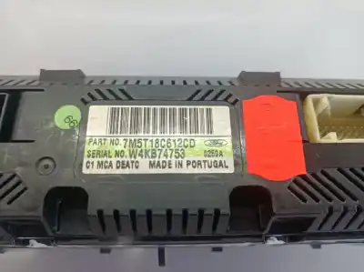 Peça sobressalente para automóvel em segunda mão comando de sofagem (chauffage / ar condicionado) por ford focus lim. (cb4) trend referências oem iam 7m5t18c612cd  