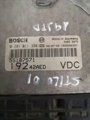 Pezzo di ricambio per auto di seconda mano centralina motore per fiat stilo multi wagon (192) 192a1000.937a7000 riferimenti oem iam 0281011398  55187571
