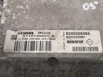 Pièce détachée automobile d'occasion calculateur moteur ecu pour renault clio ii fase ii (b/cb0) clio références oem iam 8200326395  8200326387