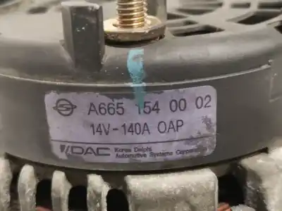 Second-hand car spare part alternator for ssangyong rexton * oem iam references a 6651540002  