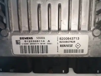 Second-hand car spare part ecu engine control for renault modus luxe privilege oem iam references 8200843713  s122326114a