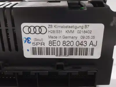 Pièce détachée automobile d'occasion commande de chauffage / climatisation pour audi a4 b5 (8d2) 1.6 références oem iam 8e0820043aj  