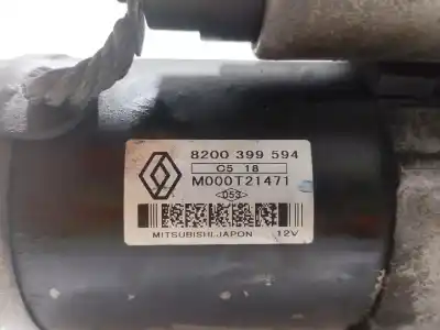 Peça sobressalente para automóvel em segunda mão motor de arranque por renault grand modus 1.5 dci diesel cat 86 cv / 63 kw referências oem iam 8200399594  m000t21471