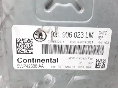 Second-hand car spare part ecu engine control for skoda rapid ambition oem iam references 03l906023lm  
