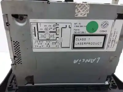 Pezzo di ricambio per auto di seconda mano IMPIANTO AUDIO / RADIO CD per LANCIA YPSILON (101)  Riferimenti OEM IAM 7354372880  