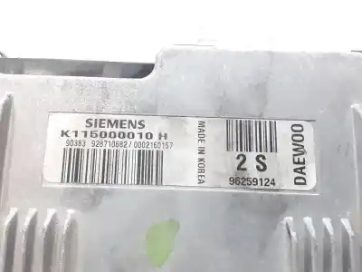 Second-hand car spare part ecu engine control for daewoo matiz city oem iam references k115000010h  