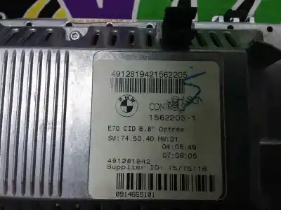 Second-hand car spare part multifunction display for bmw x5 (e70) m57306d3 oem iam references   