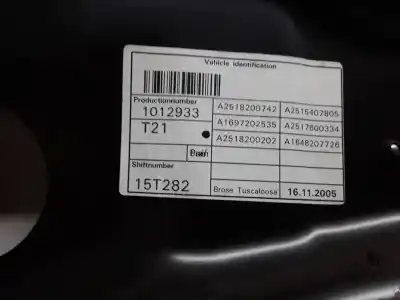 Автозапчасти б/у регулятор стекла переднего левого за clase c clase r w251 320 cdi l 251.122 ссылки oem iam a251820742  