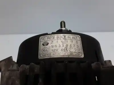 Pezzo di ricambio per auto di seconda mano alternatore per daewoo matiz 0.8 cat riferimenti oem iam 96380673  