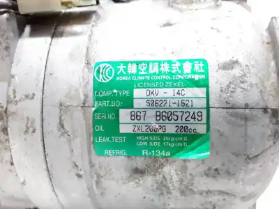 Second-hand car spare part AIR CONDITIONING COMPRESSOR for SSANGYONG KORANDO  OEM IAM references 5060212705  