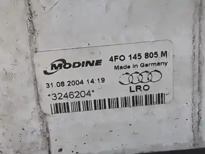 Pezzo di ricambio per auto di seconda mano intercooler per audi a6 c6 (4f2) 2.0 tdi riferimenti oem iam 4f0145805m   Pezzo di ricambio per auto di seconda mano intercooler per audi a6 c6 (4f2) 2.0 tdi riferimenti oem iam 4f0145805m