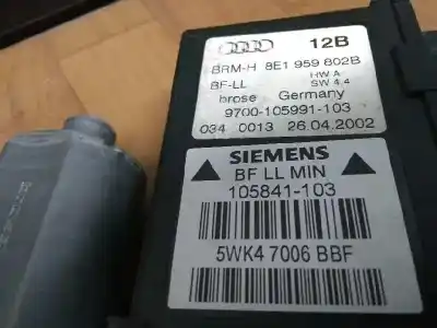 Peça sobressalente para automóvel em segunda mão motor elevador vidro dianteiro direito por audi a4 audi referências oem iam 8e1 959 802b  