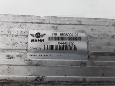 Peça sobressalente para automóvel em segunda mão Intercooler por BMW MINI COUNTRYMAN (R60) 2.0 Turbodiesel CAT Referências OEM IAM 1751840690401  