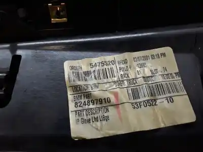 Peça sobressalente para automóvel em segunda mão porta luvas por bmw x5 (e53) 3.0i referências oem iam 824897910  