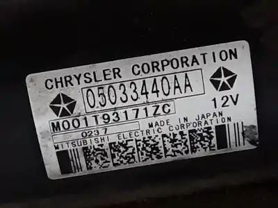 Peça sobressalente para automóvel em segunda mão motor de arranque por dodge caliber 1.8 referências oem iam 05033440aa  