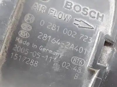 Second-hand car spare part flowmeter for kia rio (jb) d4fa oem iam references 0281002723  
