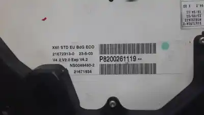 Second-hand car spare part dashboard for renault clio ii fase ii b cb0 authentique oem iam references p8200261119  