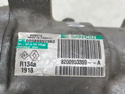 Peça sobressalente para automóvel em segunda mão compressor de ar condicionado a/a a/c por renault clio iii exception referências oem iam 8200953359a  