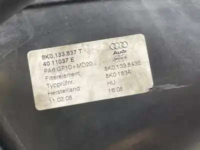 Peça sobressalente para automóvel em segunda mão suporte do filtro de ar por audi a4 ber. (b8) s line sportpaket / plus referências oem iam 8k0133837t  