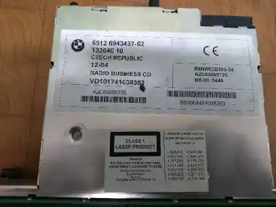 Second-hand car spare part audio system / radio cd for bmw x3 (e83) 3.0d oem iam references   