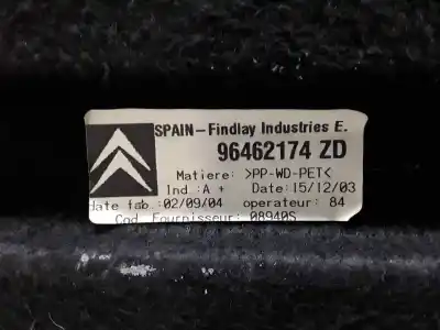 Peça sobressalente para automóvel em segunda mão chapeleira por citroen c4 berlina premier referências oem iam 96462174zd  